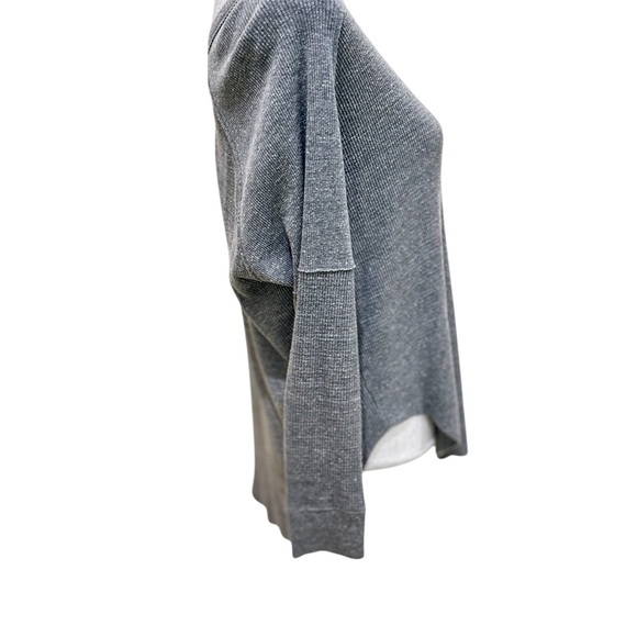 TNA Gray long Sleeve Relaxed Tunic Top Henley scoop neck high low hen size small - Picture 5 of 8